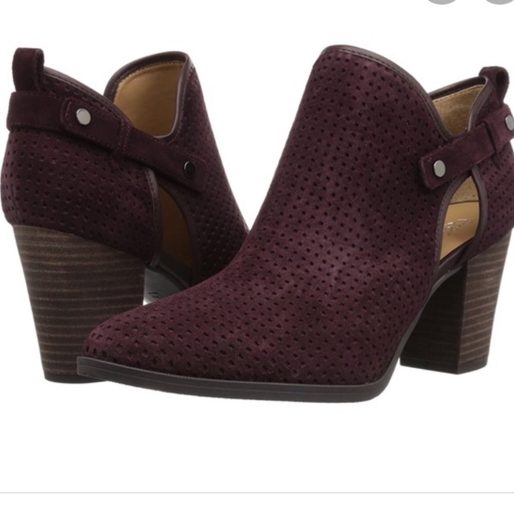 Franco Sarto Dakota Booties Aubergine Plum 9.5